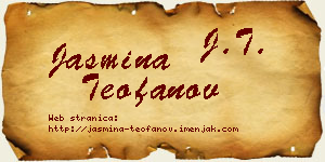 Jasmina Teofanov vizit kartica